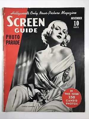 Screen Guide Magazine November 1937-Carole Lombard Marlene Dietrich • $31.96