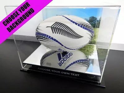 ✺New✺ Rugby Union Football Mirror DISPLAY CASE - Wallabies All Blacks Lego • $174.99