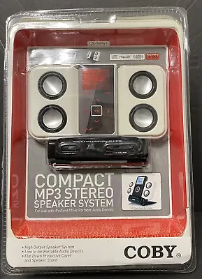 Coby Compact MP3 Stereo Speaker System CS-MP47 Brand New • $24.99