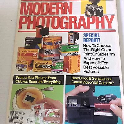 Modern Photography Magazine Protecting Your Pictures August 1986 071417nonrh • $12.99