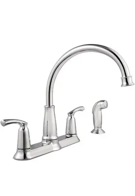 Moen 87403 Bexley Chrome 2-Handle High Arc Standard Kitchen Faucet - READ • $68.99