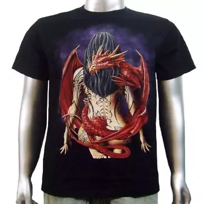 £12.36 • Buy Japanese Sexy Naked Model Tattoo Girl Monster Chinese Dragon Mens T-shirt M & L