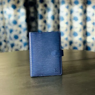 Louis Vuitton Blue Epi Leather Agenda Cover Planner Blue • $237