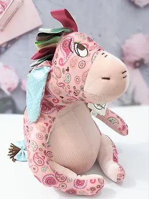 Eeyore Authentic Disney Parks Soft Toy - Rare Pink Paisley • £18.99