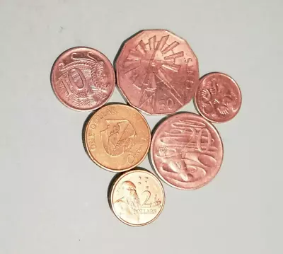 2002 Australian Coin - $2 $1 50 Cent 20 Cent 10 Cent And 5 Cent Coins • $7.50