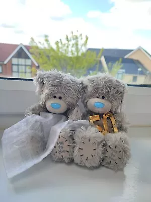 2X Me To You Tatty Teddy Bears Soft Plush Toy- 50th Birthday & Gift Pouch Bear • £10.99