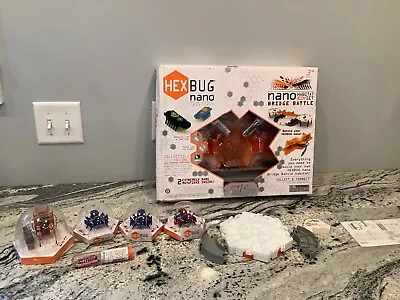 $39 • Buy Hexbbug Nano Bridge Battle Habitat Complete W Box & 8 Hexbugs