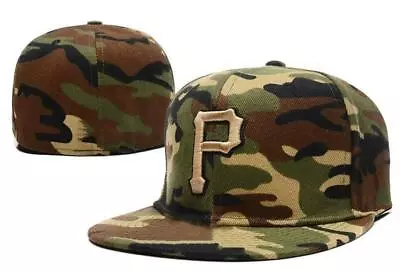 NEW 2024 Pittsburgh Pirates Army Hat Fitted Hat Unique Logo Different Sizes • $20.99