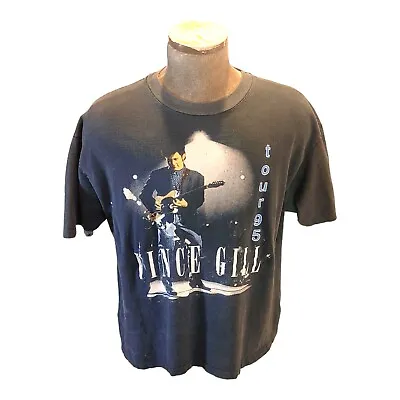 Vtg 1995 Vince Gill Concert Tour T-Shirt Adult XL Band Country (tag Removed)  • $15.93