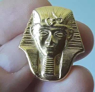 Vintage Egyptian Pharaoh Tut Gold Tone Pin Chance RIdes Carnival Advertisement • $30.99