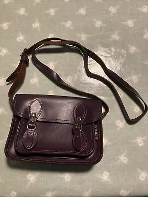 Yoshi Leather Satchel Purple Bag • £18