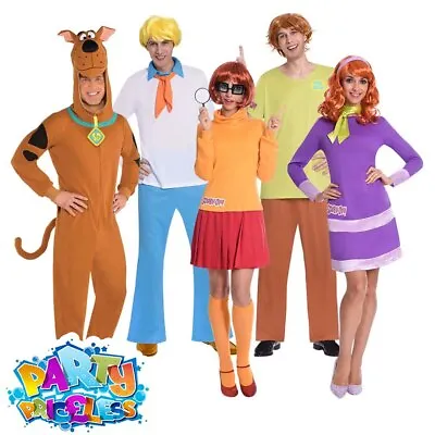 £35.99 • Buy Adults Scooby Doo Costume Fred Shaggy Velma Daphne Book Week Fancy Dress Outfit