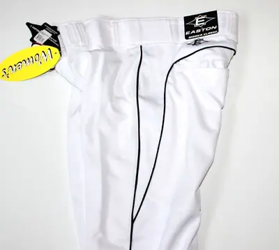 Easton Skinz Bio-Dri Softball Pants Womens XL White/Black Piping • $14.99