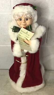 Mrs Claus Vintage Trim A Home Animated Lighted Candle 18” Battery Operated Works • $22.45