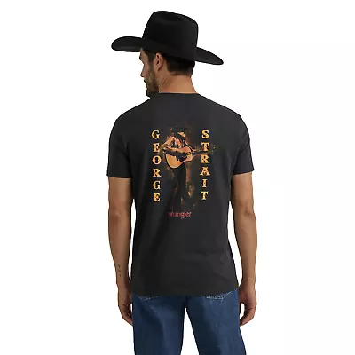 Wrangler Men's George Strait Graphic Black T-Shirt 112339589 • $19.97