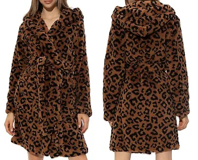 New 100% Genuine UGG Women's Aarti UGGFluff  Printed Robe Cozy Warm Jacket Coat • $100.30