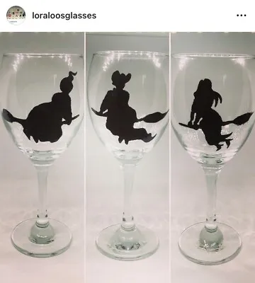 Hocus Pocus Inspired Hand Painted Wine Glasses • £5.49