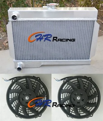 56MM FOR 1962-1974 Rover MG MGB GT NIB Coupe 1.8L MT Aluminum Radiator&FANS • £173