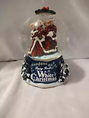 🔥 Irving Berlin's White Christmas Musical Snow Globe RARE 2000 Bing Crosby • $10