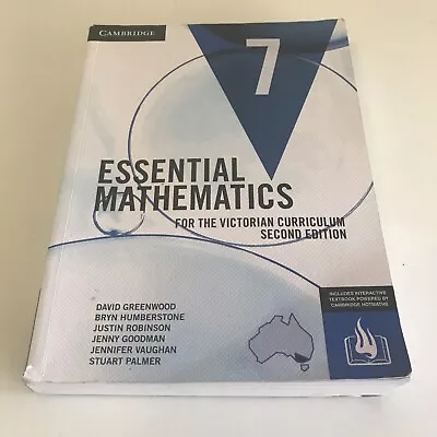 Cambridge Essential Mathematics Year 7 Victorian Curriculum 2nd Edition & Code • $48.15