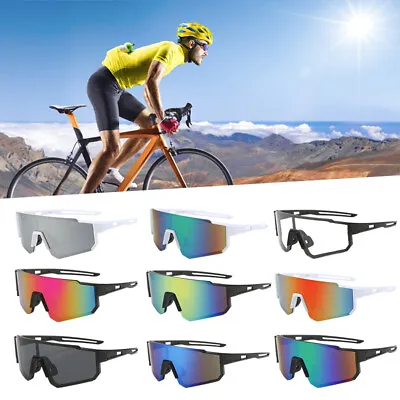 Outdoor Sports Sunglasses Cycling Windproof Goggles Mens Women Driving Glasses • £5.54