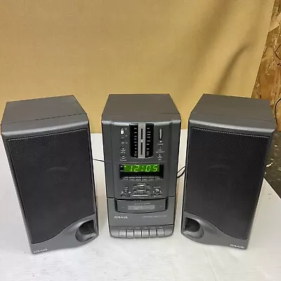 Micro Home Stereo System Am/Fm Cassette Player/Recorder W/Alarm Clock *Parts • $29