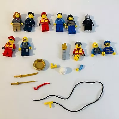 LEGO  MINIFIGS Mini Figures LOT Bulk And Some Accessories NOT COMPLETE • $27.50