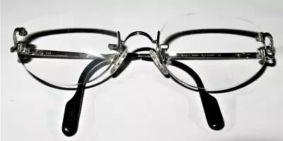 Vintage 90's Cartier Rimless Eyeglasses Silver Metal Stems 2049143 18[]30 • $719.99