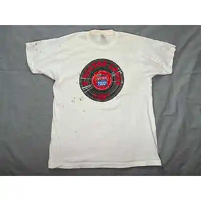 Vintage 1989 A Record Share Oatmeal Raisin Crisp Single Stitch T-shirt XL • $19.99