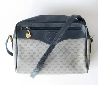 Authentic Vintage Gucci Micro GG PVC Shoulder Messenger Bag Crossbody #18586 • $87