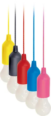 LED Hanging Pull Light Battery Operated (requires Batteries) Choice Of 5 Colours • £2.50