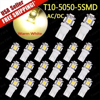 20 Pack - WARM WHITE Landscape Light Bulbs  AC/DC. Replaces 12v Malibu - T10 • $25.99