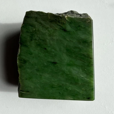 $340 • Buy Siberian Jade, A++ Green Nephrite Specimen Rough! High Polish On 3 Faces! 634.2g