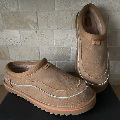 Ugg Tasman Cali Wave Chestnut Suede Wool Slip On Slipper Shoe Mens Size Us 13 • $84.99