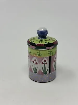 Ceramic Postage Stamp Roll Dispenser McKenzie Childs Style Ceramic Stoneware • $12