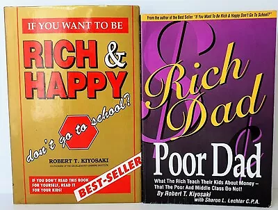 Rich Dad Poor Dad  Book Bundle Lot By Robert T Kiyosaki Money Business Finance • $28.95