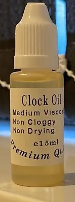 High Quality Priory Clock Oil With Precision Nozzle - 15ml - Free P&P UK Seller  • £3.25