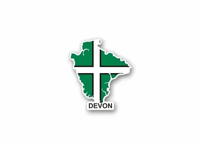 Sticker Car Flag Map Country Province Region County Devon • £3.18