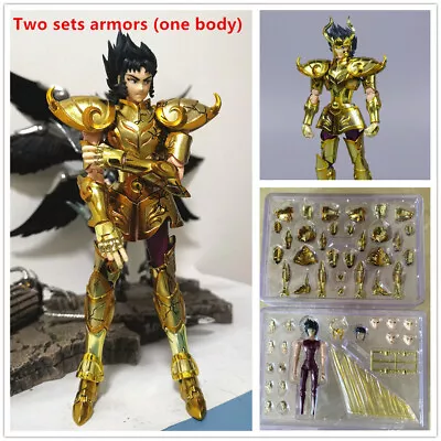 CS Saint Seiya Cloth Myth EX Gold LC Capricorn Shura Model 2 Sets Metal Cloth* • $108.56