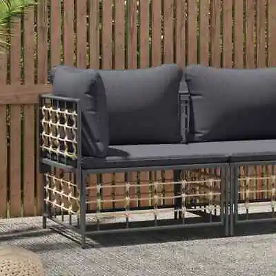 $203.99 • Buy Outdoor Furniture Outdoor Sofa And Table Lounge Setting Poly Rattan VidaXL