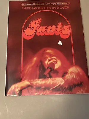 Janis Joplin “JANIS” 1971 1st Edition Song Book By David Dalton W/ 33 Record • $19.95