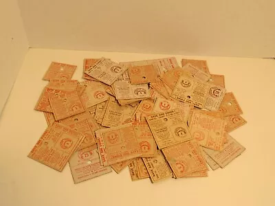 Vintage Mallo Cup Candy Inserts Play Money Large Lot  One Price  ! LOOK ! • $9.95