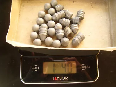 Vntg Lot Of 12 Musket Minie Ball Bullet Conical Bullets & 15 Black Powder Balls • $22.50