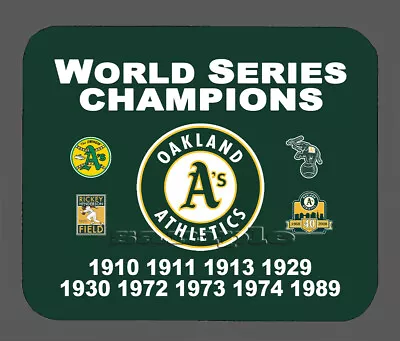Oakland Athletics World Series Championship Banner Mouse Pad Item#420  • $19.99