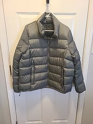 Eddie Bauer Women's CirrusLite Down Jacket EB 650 Tall Xl Light Olive Green • $40