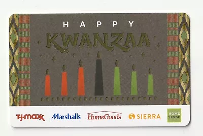 Marshalls Gift Card No Value Mint #14 Kwanzaa • $1.20