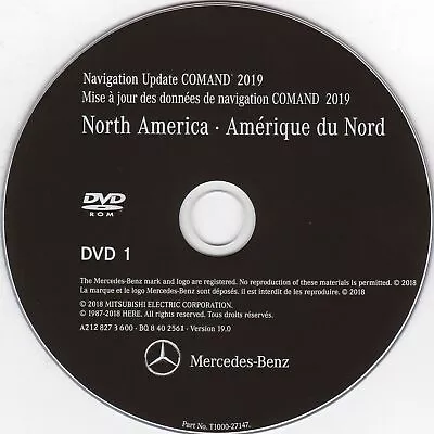 Latest Mercedes NTG4-212 2019 Navigation Map Update DVD North America V19 W212  • $29.99