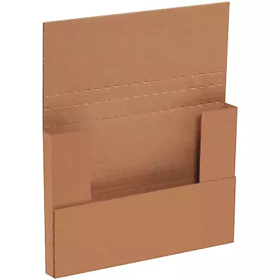 Kraft Easy-Fold Corrugated Cardboard Mailing Boxes 9 5/8  X 6 5/8  X 1 1/4 Pac • $54.99
