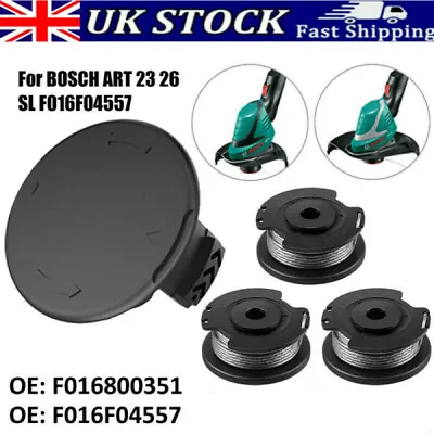 £3.79 • Buy Replacement Trimmer Spool Cover &  Line Spool For BOSCH ART 23 26 SL Strimmer UK