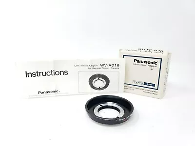 C Mount Lens Adapter For Panasonic Video Camera OEM WV-AD16 NEW NOS NIB JAPAN • $9.95